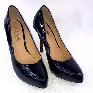 Miucha high heel patent leather platform pumps